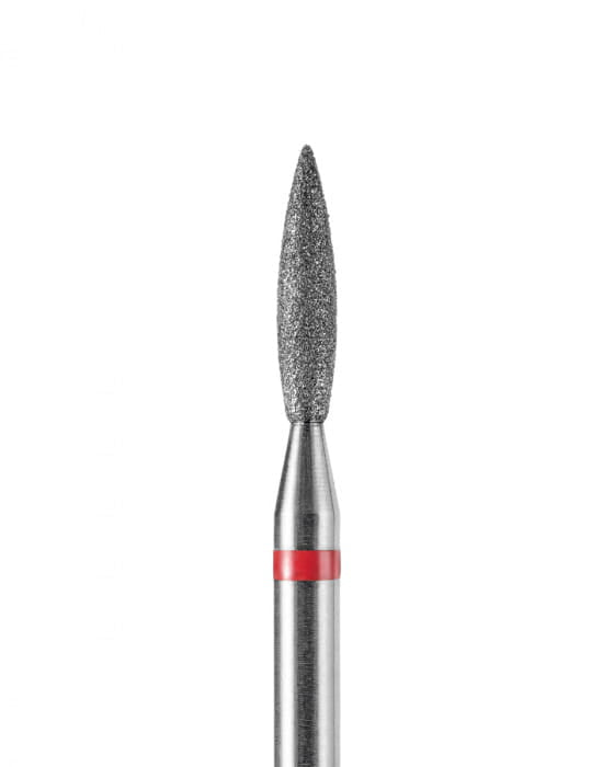 DARK Diamond Bit – Sharp Flame 2.3 × 10 mm, Red