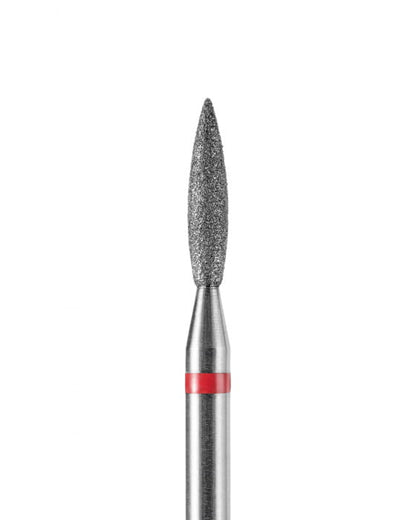 DARK Diamond Bit – Sharp Flame 2.3 × 10 mm, Red