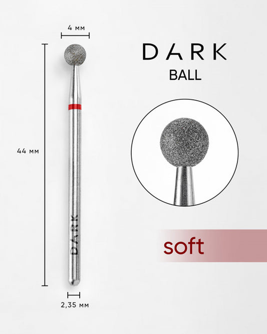 DARK Diamond Ball Bit – 4 mm, Red
