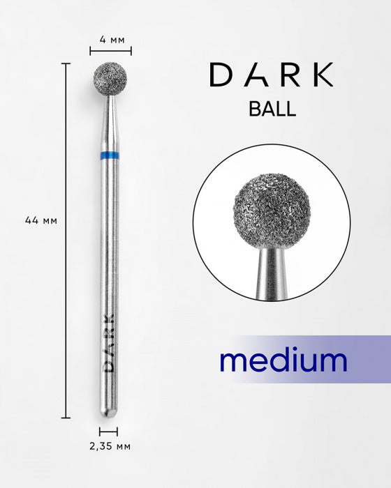 DARK Diamond Ball Bit – 4 mm, Blue