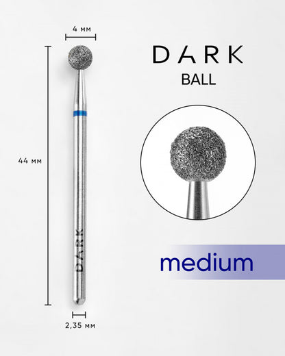 DARK Diamond Ball Bit – 4 mm, Blue