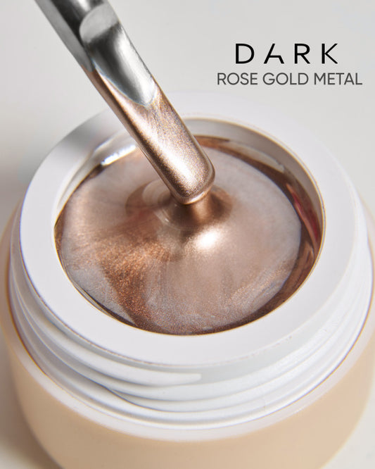 DARK Rose Gold metal gel paint