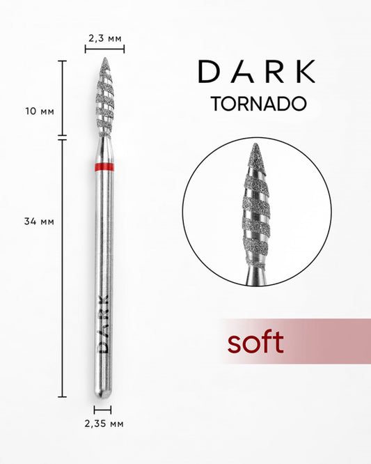 DARK Diamond Tornado Bit – 2.3 × 10 mm, Red